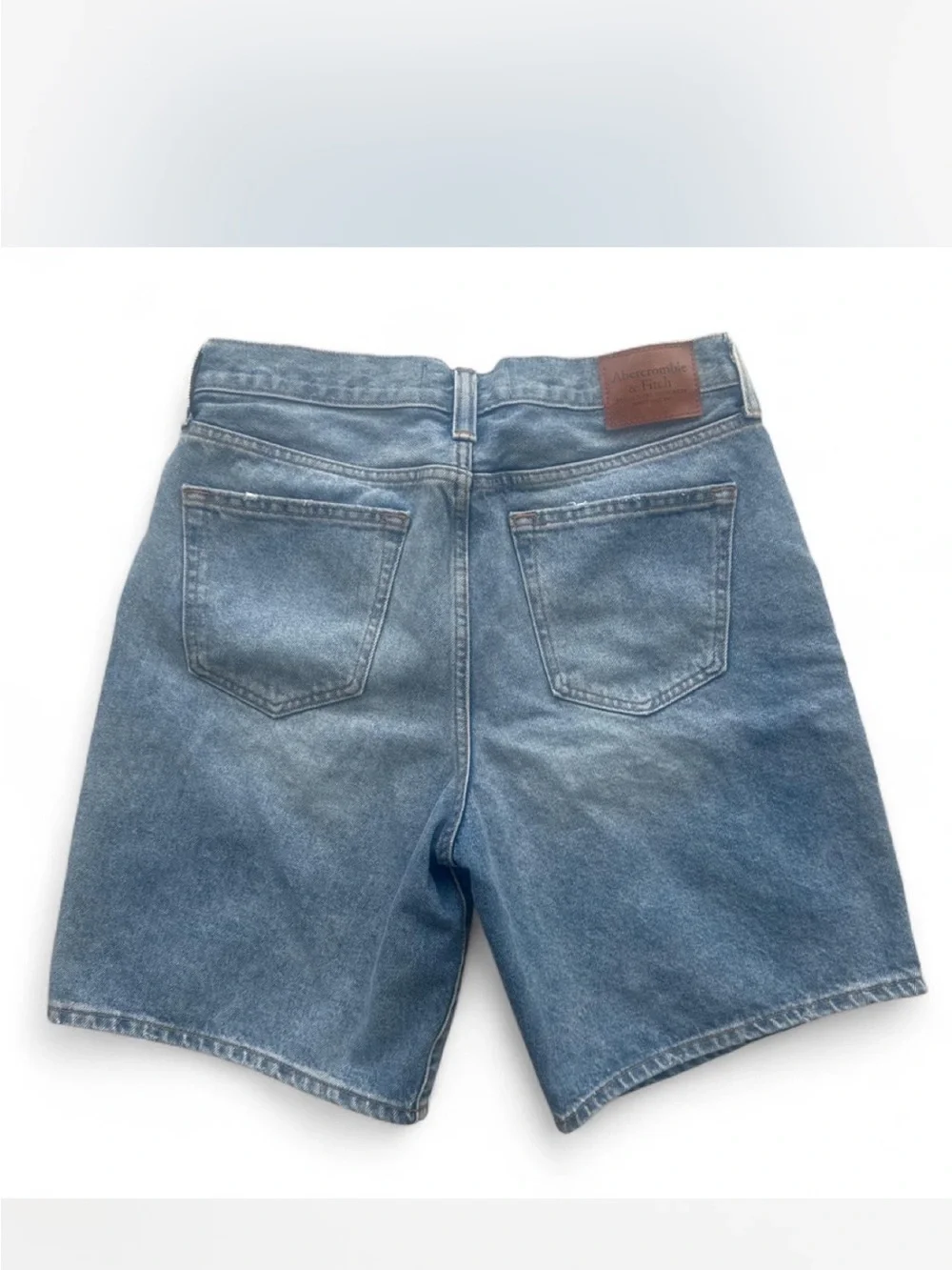 Abercrombie & Fitch Faded Blue Denim Shorts